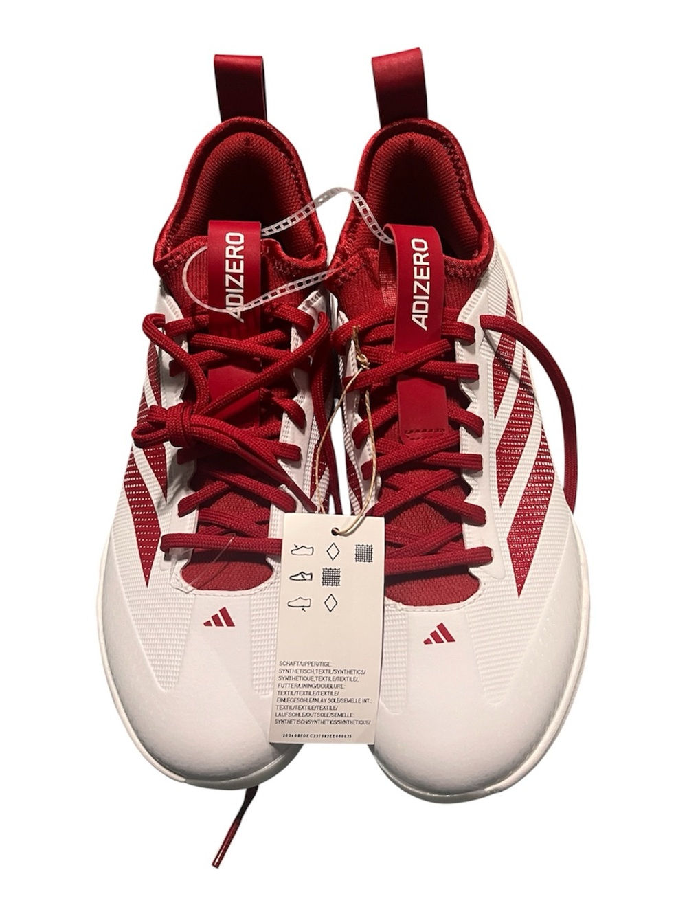adidasAdidas Men’s Athletic Shoes in White and !Red SIZE 8!